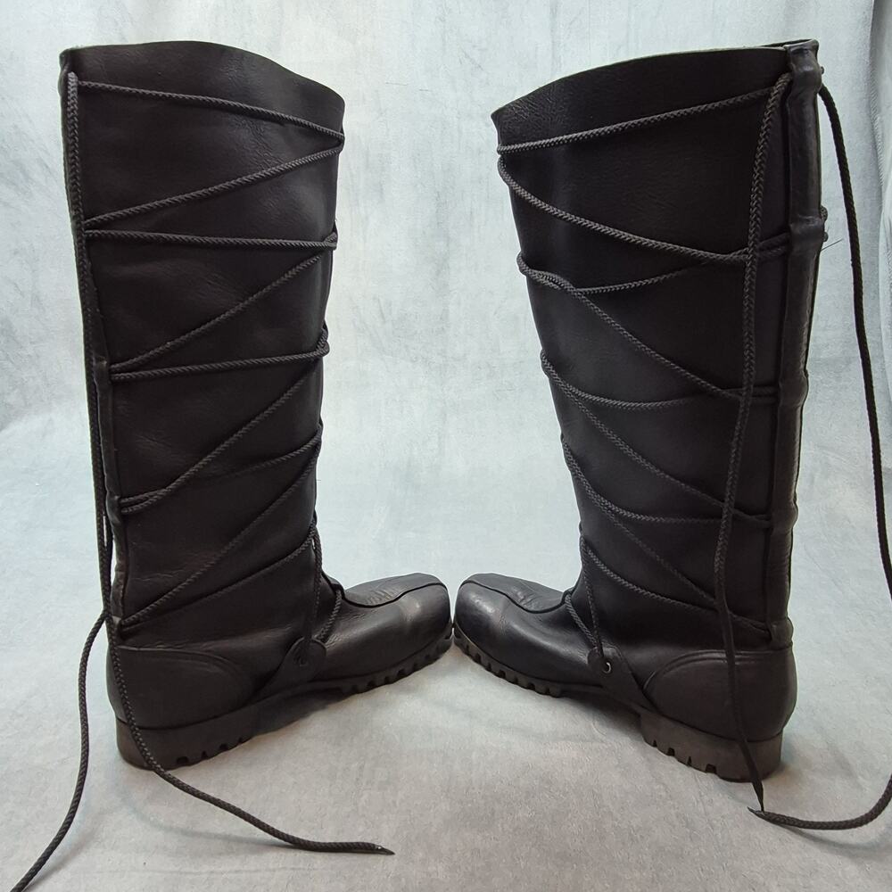 Son of Sandlar Peasant Medieval Renaissance Festival Steampunk Lace Up Boots - Picture 6 of 11